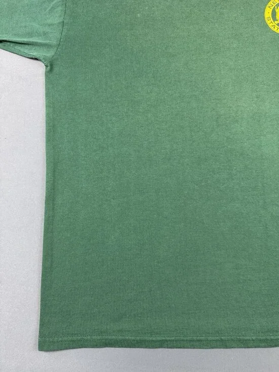 Rare Vintage 90s New York State Police Green Sun Fade XL Shirt Hype Streetwear - Picture 4 of 7